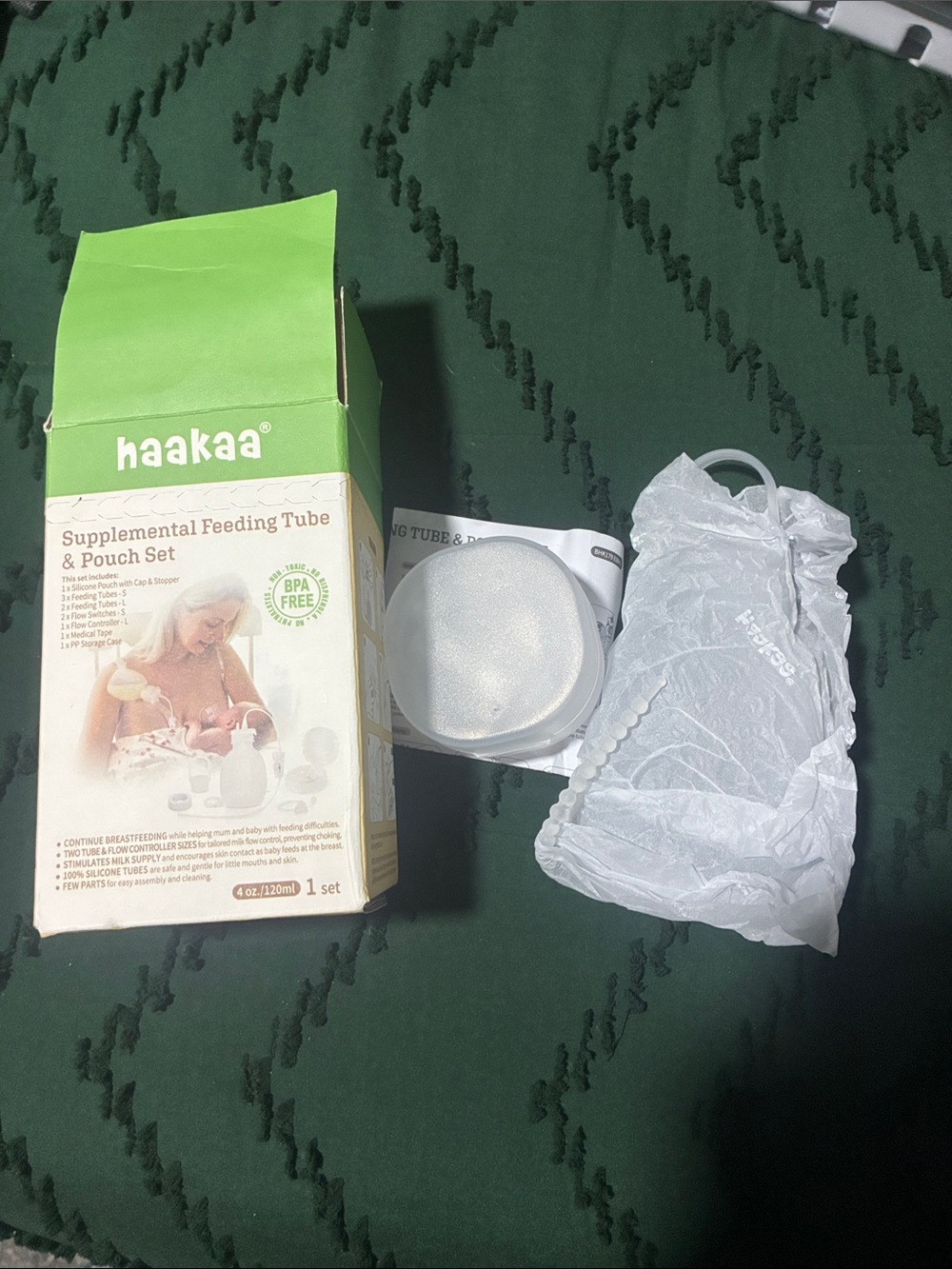 Haakaa Supplemental Feeding Tube and Pouch Set